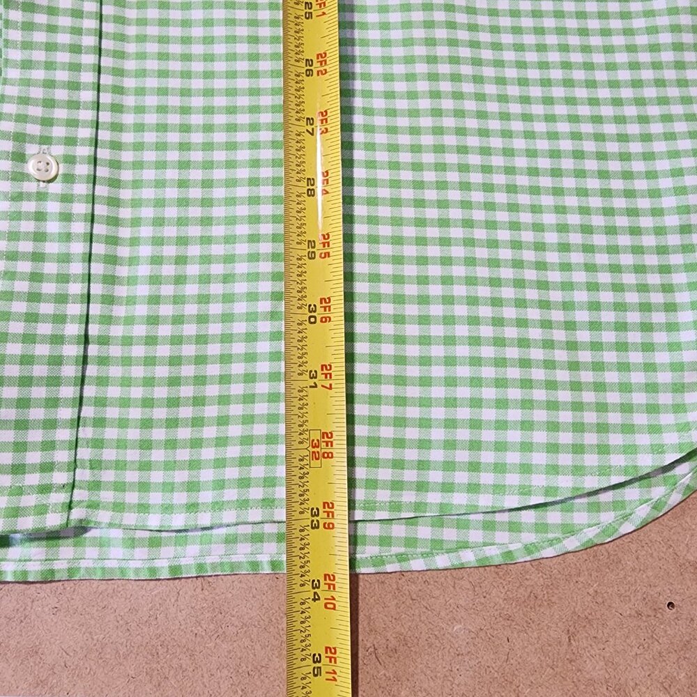 Men's Ralph Lauren Polo Button Down Long Sleeve Shirt 2XB Gingham Micro Check - Picture 5 of 7
